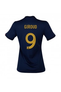 Ranska Olivier Giroud #9 Jalkapallovaatteet Naisten Kotipaita MM-kisat 2022 Lyhythihainen